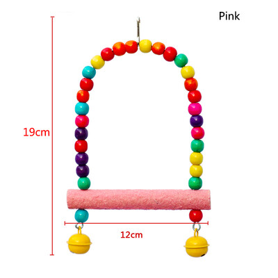 Šareni glazura Kućni ljubimac Papiga Ljuljačka Stalak Vjeverica Ptica Grana Smuđ Igračke za žvakanje Grizalice sa zvonom Kavez za ptice Acce