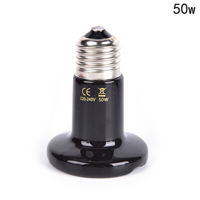 25W / 50W 75W 100W naminių gyvūnėlių šildymo lempa juoda infraraudonųjų spindulių keraminė spinduliuotė šilumos lemputė brooder roplys