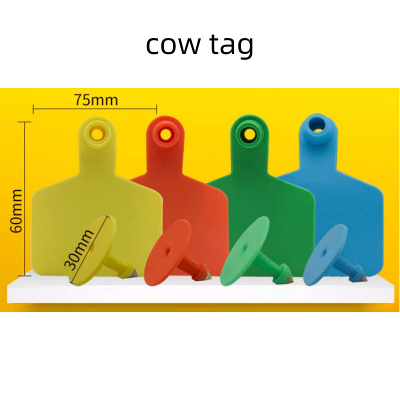 20 DB tehén sertés bárány fülcímkék jel üres fej fülbevaló haszonállat azonosító kártya TPU kiváló minőségű réz köröm