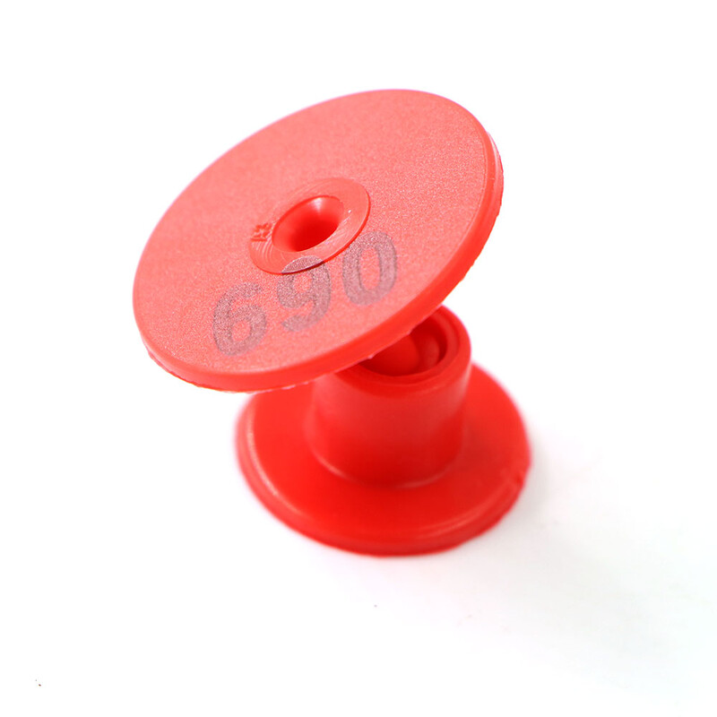 1-100 Număr Etichetă rotundă pentru ureche de porc Fermă Oi Iepure Etichetă pentru ureche Carte de identificare pentru animale Cercei anti-cădere în 6 culori pentru păsări de curte