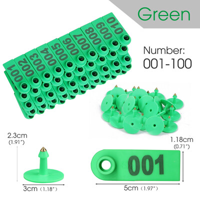 № 1-100 Животновъдство Овце Етикети за уши Карта Знаци за идентификация на животни с цифри Лазерно въвеждане Медна значка за глава за селскостопански говеда