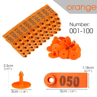 № 1-100 Животновъдство Овце Етикети за уши Карта Знаци за идентификация на животни с цифри Лазерно въвеждане Медна значка за глава за селскостопански говеда