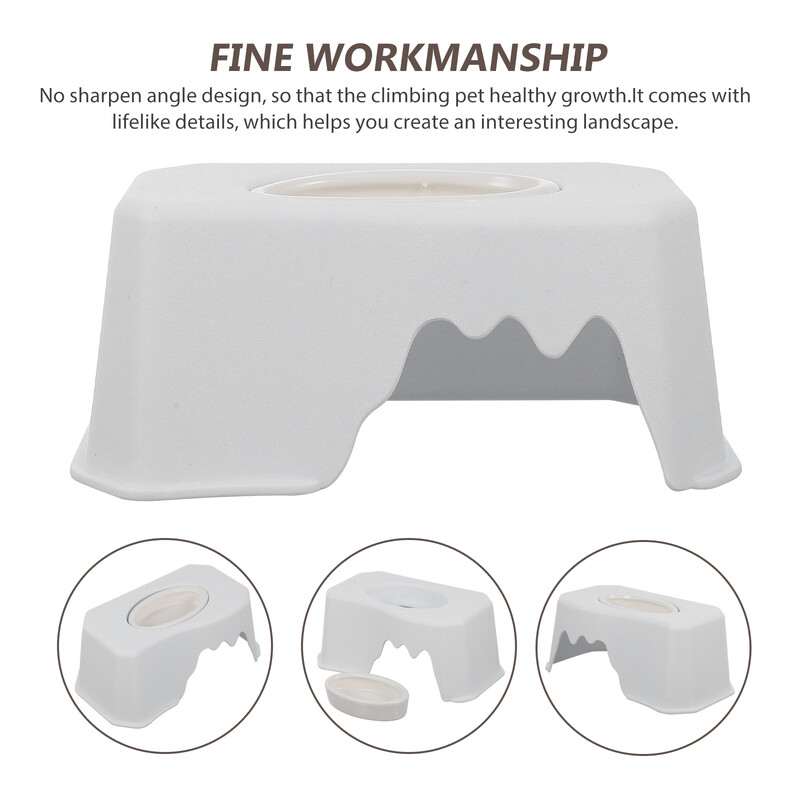 Reptil, pećina, gušter, mjesto za skrivanje, hranjenje, pribor za kućne ljubimce, igračka za skrovište, leopard, gekon, dodaci za tenk, ukrasna platforma