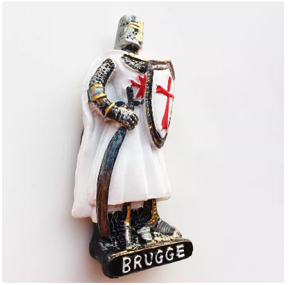 Bruges Belgia Creative Travel Cadou Comemorativ Pictat 3D