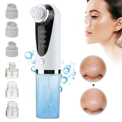Blackhead Remover Pore Vacuum Face Cleaner Electric Pimple Black Head Removal USB Rechargeable Water Cycle Инструменти за почистване на лице