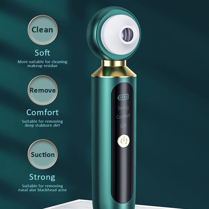 Αναβαθμισμένο Facial Pore Cleaner Ακμή Comedone Whitehead Extractor Κιτ αφαίρεσης μαύρων στιγμάτων Ηλεκτρική σκούπα για μαύρα στίγματα