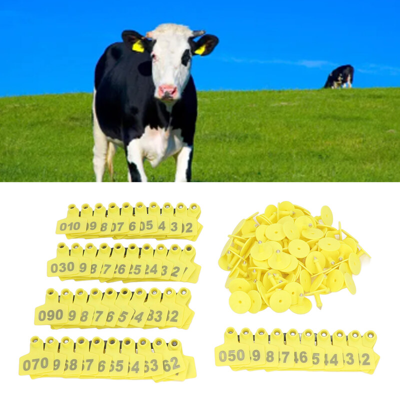 Gyvuliams skirtas ausų įsagas, sutirštintas plastikas, patogus identifikavimas. Galvijų sunumeruota ausų etiketė karvėms kiaulėms ožkoms kiaulėms ausų įsagai