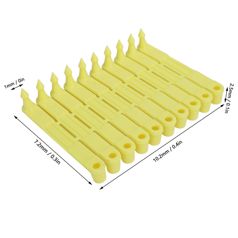 Gyvulių ausų įsagas, Lengvas identifikavimas, Gyvūnų ausų įsagai, Etiketė, Apsaugo nuo išskyrimo gyvūnų tvarkymui, 100 vnt.