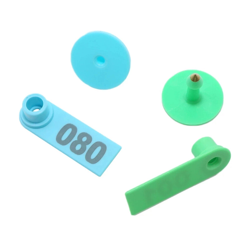 100 vnt. Gyvūnai Žymėti Avis Ausų įsagas Ožkos žymeklis Auskarai Gyvulių auskarų kortelių numeracija, skirta ūkinių gyvūnų priežiūrai