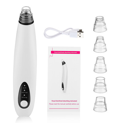 Vizuális arctisztító orr mitesszer eltávolító mélypórusos akne pattanások eltávolítása vákuum szívás gyémánt szépségápolási eszköz USB arc háztartás