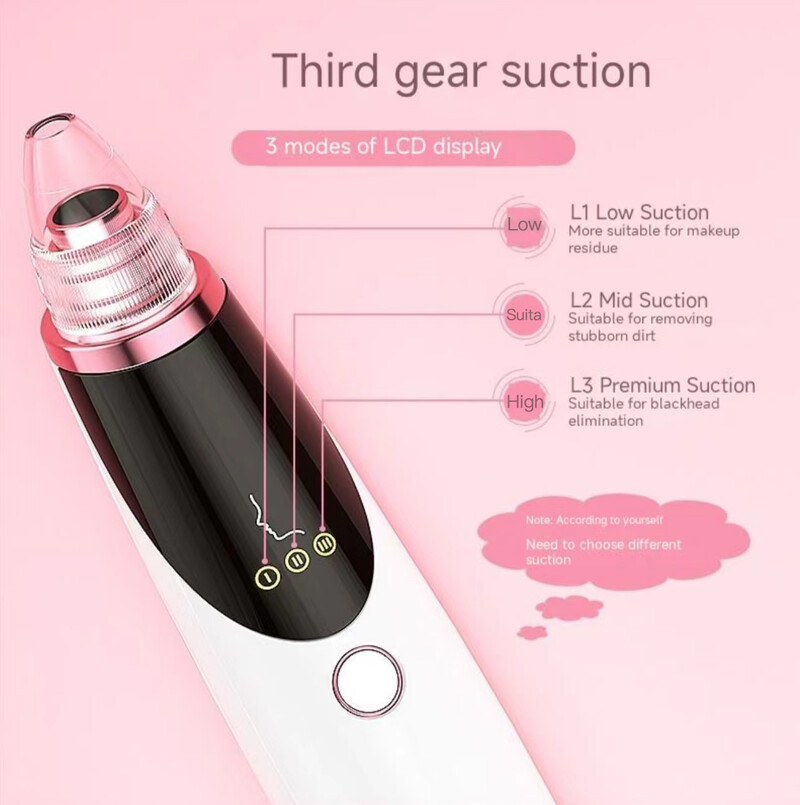 Arctisztító orr mitesszer eltávolító mélypórusos akne pattanás eltávolítása vákuum szívás szépségápolási eszköz USB arc háztartás