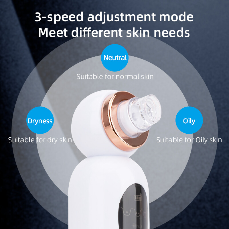 Dispozitiv electric de îndepărtare a punctelor negre Aspirație cu vid Îndepărtați punctele negre de acnee Ciclul apei pentru pielea moartă Detergentă facială Instrument de înfrumusețare pentru îngrijirea pielii