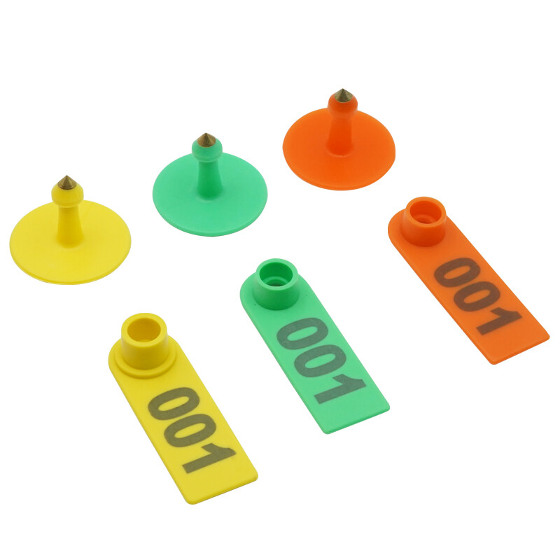 100 vnt avių ausų įsagų žymeklio aplikatorius 001-100 ausų įsagų ožkų identifikavimo rinkinys Ausų žymeklio ausų įsagų replės