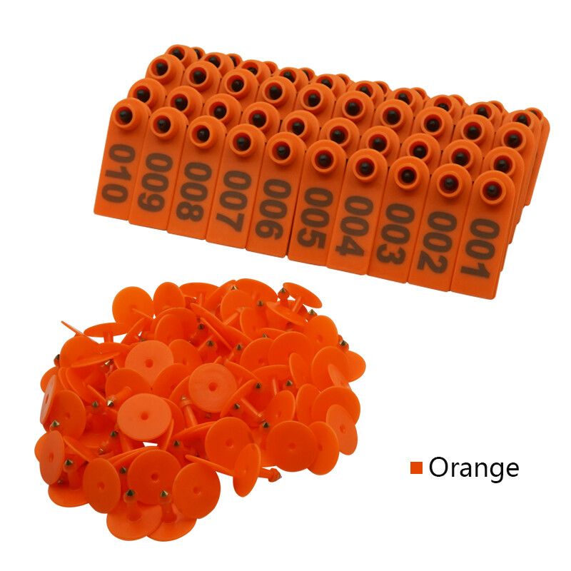 100 vnt avių ausų įsagų žymeklio aplikatorius 001-100 ausų įsagų ožkų identifikavimo rinkinys Ausų žymeklio ausų įsagų replės