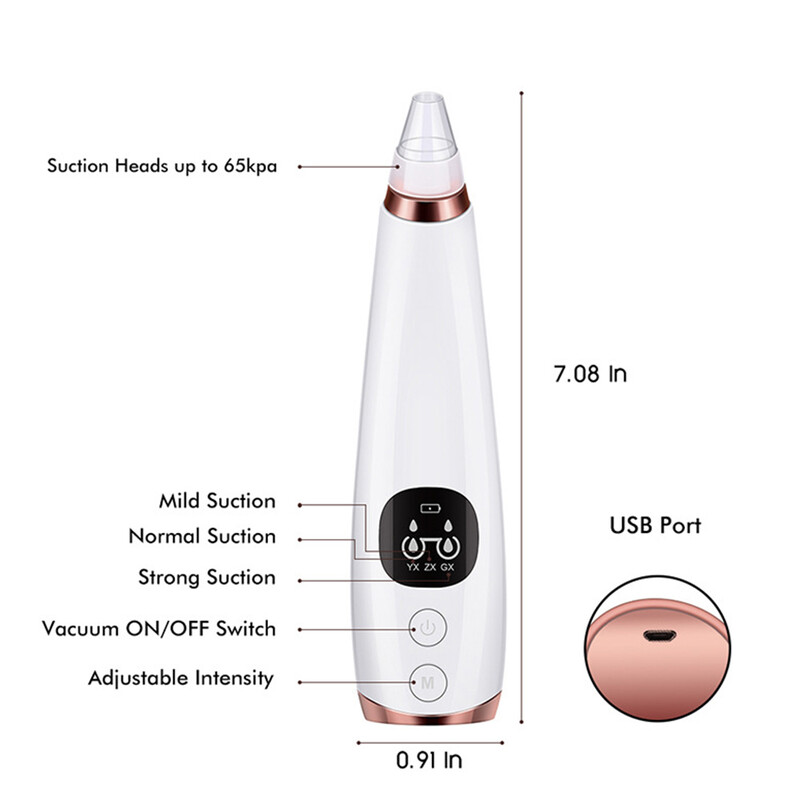 Electric Remover Blackhead Vacuum Cleaner ακμής Αφαίρεση μαύρων κηλίδων Facial Deep Cleansing Pore Cleaner Μηχανή Εργαλεία περιποίησης δέρματος