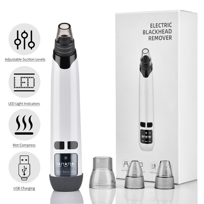 Hot Compress Remover Blackhead Remover αναρρόφησης ακμής καθαριστικό πόρου Ηλεκτρική μύτη Βαθύς καθαρισμός προσώπου Συσκευή περιποίησης δέρματος