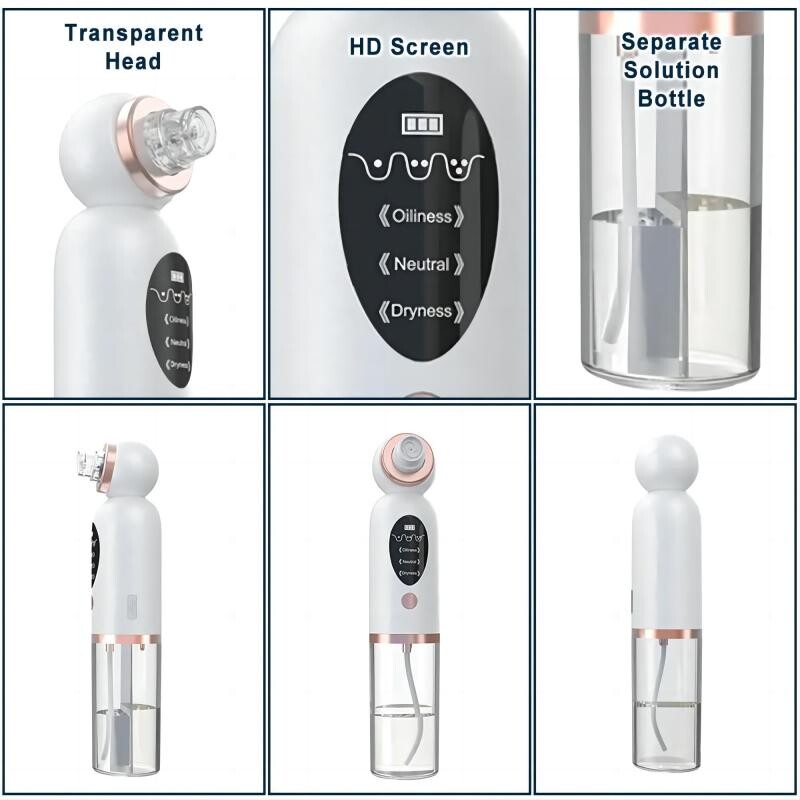 Új mitesszer eltávolító vákuumszívó testápoló kis buborékos elektromos arc-orrtisztító