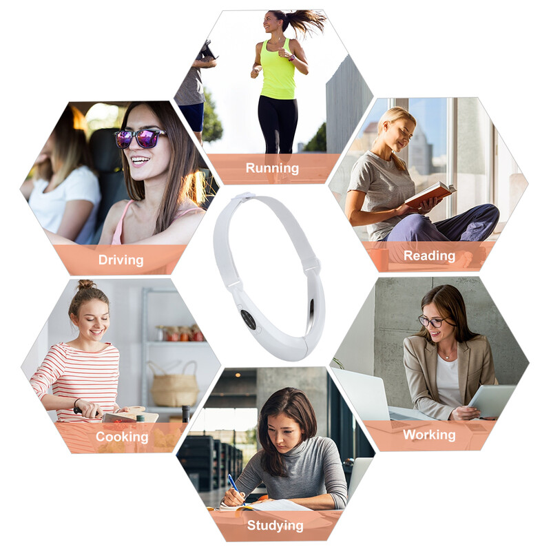 Veido liekninamasis vibracinis masažuoklis LED fotonų terapijos veido pakėlimo prietaisas dvigubo smakro V veido formos skruostų pakėlimo diržas