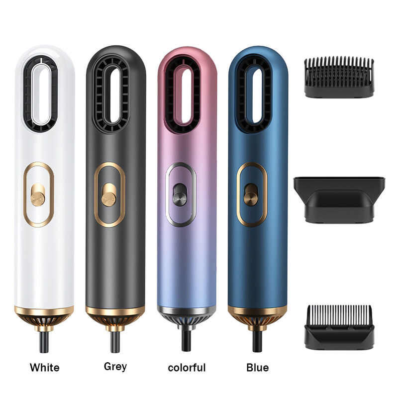 3 az 1-ben Hajszárító túlmelegedés automatikus kikapcsolás Mini hordozható Lonic hajszárító kiegyenesítő fésűvel a háztartási utazási szalonhoz