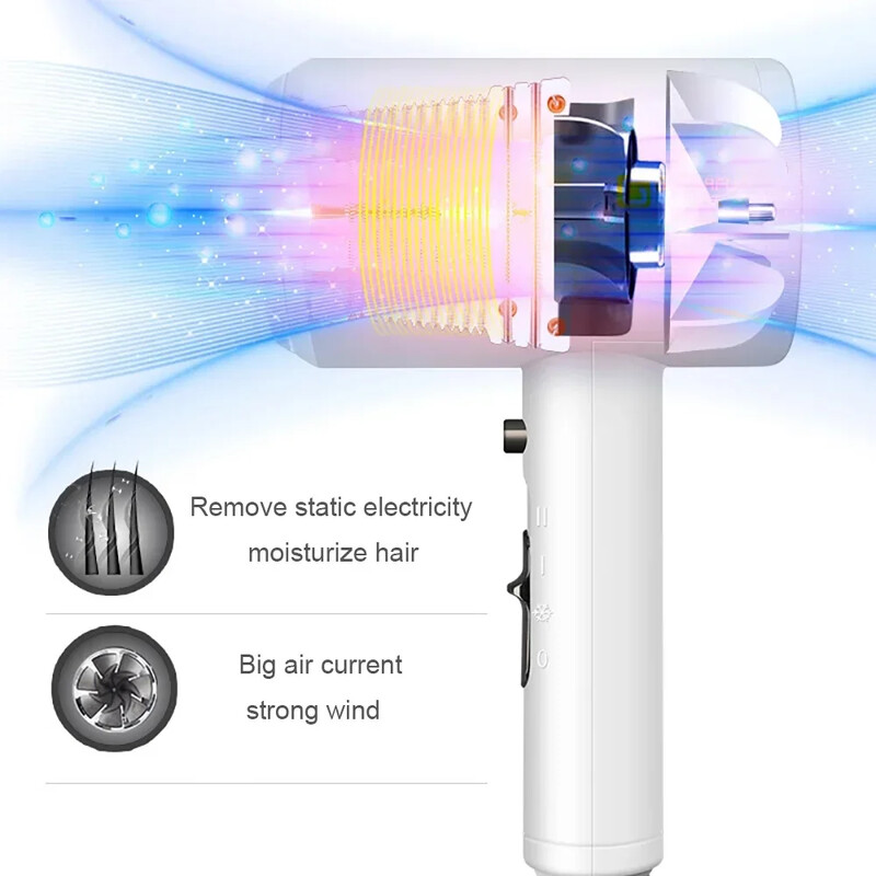 Uscător de păr pentru hotel, montat pe perete, cu vânt puternic, baie, toaletă, casă, suflantă de uz casnic, 1300 W, puternică perforare gratuită cu lipici 3M