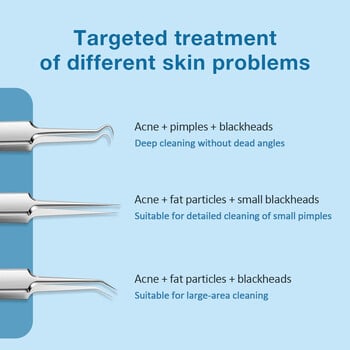 3-7 бр./лот Игли за акне от неръждаема стомана Черни точки Пъпки Пъпки Премахване на мастни частици Пинсети Щипка за клетки Препарат за почистване на порите на лицето
