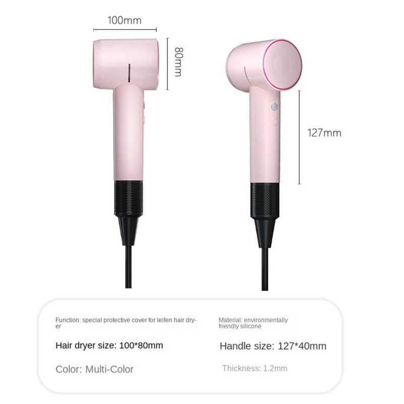 skirta Laifen LF03/SE Plaukų džiovintuvui Apsauginė rankovė nuo įbrėžimų silikoninis plaukų džiovintuvo dangtelis, atsparus dulkėms, minkštas silikoninis priedai