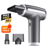 Φορητό 4 σε 1 ασύρματο πιστολάκι μαλλιών Πολυλειτουργικό ηλεκτρικό αέρα ξεσκονόπανο φυσητήρα Ταξίδι USB επαναφορτιζόμενο πιστολάκι με αρνητικά ιόντα