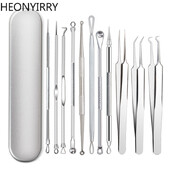 11/8/6/4PCS Κιτ αφαίρεσης μαύρων στιγμάτων από ανοξείδωτο ατσάλι Ακμή Βελονάκια αφαίρεσης σπυριών βελόνες Καλλυντικό εργαλείο καθαρισμού προσώπου