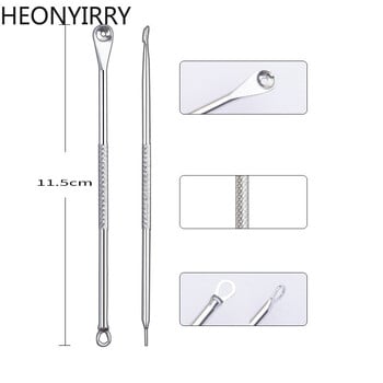 11/8/6/4PCS Κιτ αφαίρεσης μαύρων στιγμάτων από ανοξείδωτο ατσάλι Ακμή Βελονάκια αφαίρεσης σπυριών βελόνες Καλλυντικό εργαλείο καθαρισμού προσώπου