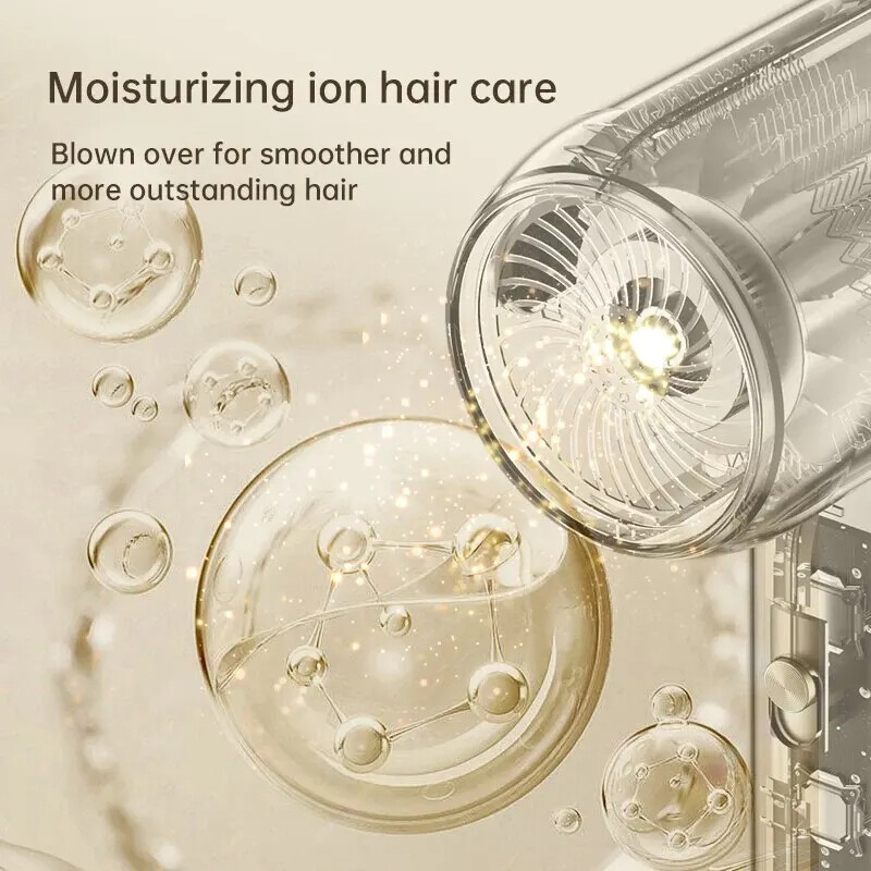 Mini Hajszárító 220V/110V, Nagy sebesség, Szalon légfúvó, Alacsony zaj, Professzionális hajápolás Gyorsan száradó negatív ionok utazáshoz
