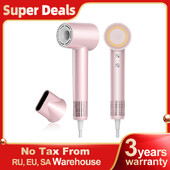 ABIR Hajszárító, Nagy sebesség, Intelligens hőmérséklet-szabályozás, Mágneses fúvóka, Alacsony zajszint, Professzionális hajápolás Gyors száradás negatív ionok