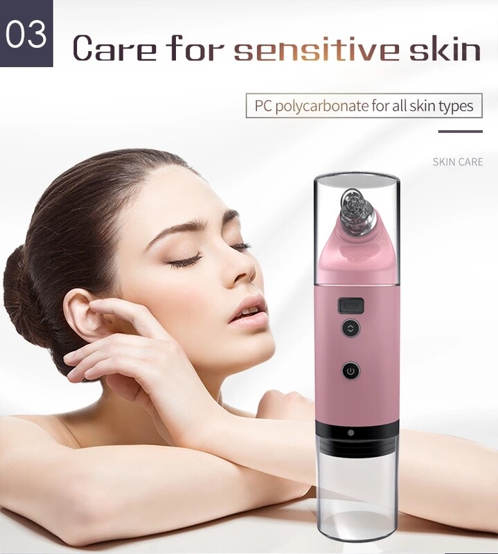 Electric Remover Vacuum - USB Rechargeable Pore Cleaner για καθαρισμό προσώπου και αφαίρεση σπυριών