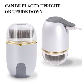 Hello Face Ultrasonic Facial Cleanser Brush Electric Cleansing Face Brush 360 Rotate Automatic Brush Machine Deep Clean