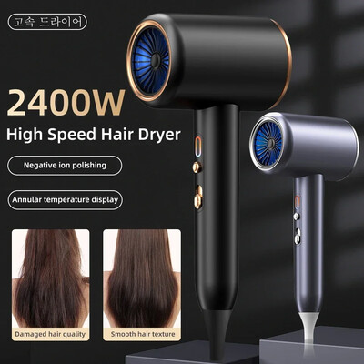 2400 W 3th Gear Professzionális Hajszárító Negatív Lonic Hajszárító Forró Hideg Szél Légkefe Hajszárító Erős PowerDryer Szalon eszköz