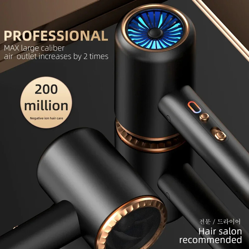 2400 W 3th Gear Professzionális Hajszárító Negatív Lonic Hajszárító Forró Hideg Szél Légkefe Hajszárító Erős PowerDryer Szalon eszköz