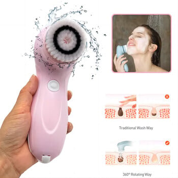 Βούρτσα καθαρισμού προσώπου Face scrubber Electric Exfoliating Spin Cleanser Συσκευή αδιάβροχο βαθύ καθαρισμό μασάζ Αφαίρεση μαύρων στιγμάτων