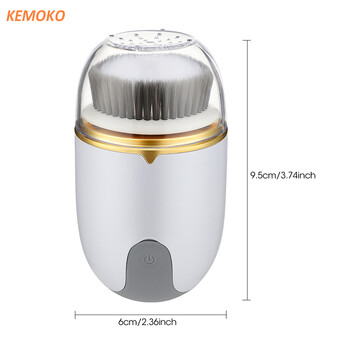 3 ΣΕ 1 Ultrasonic Facial Cleaner Pore Face Electric Face Cleansing Brush Skin Care Massager Facial Clean Brush Remover Blackhead Remover