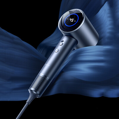 Naujas didelės spartos plaukų džiovintuvas 1600 W didelės galios plaukų džiovintuvas neigiamas jonų greitis plaukų džiovintuvas LED ekranas su elektriniu plaukų džiovintuvu