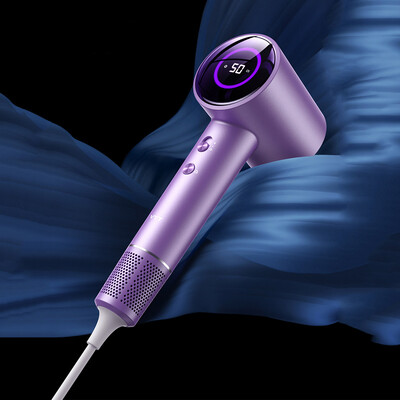 Naujas didelės spartos plaukų džiovintuvas 1600 W didelės galios plaukų džiovintuvas neigiamas jonų greitis plaukų džiovintuvas LED ekranas su elektriniu plaukų džiovintuvu