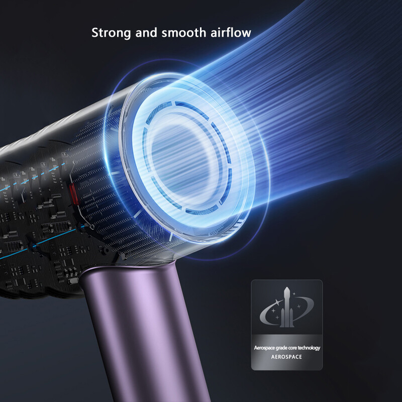 Naujas didelės spartos plaukų džiovintuvas 1600 W didelės galios plaukų džiovintuvas neigiamas jonų greitis plaukų džiovintuvas LED ekranas su elektriniu plaukų džiovintuvu