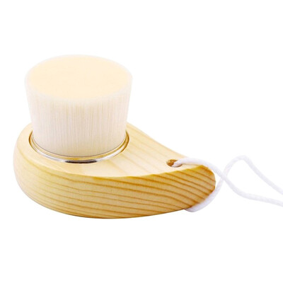 Blackhead Deep Cleaner Beauty Facial Massage Brush Starostlivosť o tvár Drevená rukoväť Čistiaca kefka na tvár Mäkké vlákno Exfoliačná kefka
