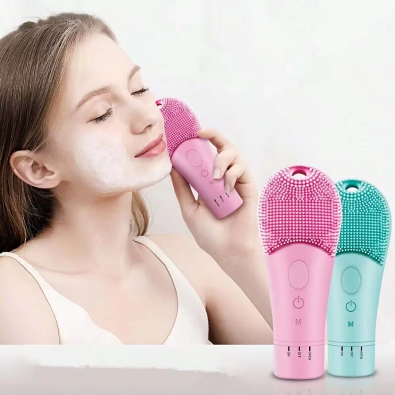 Elektrická čistiaca kefka na tvár, masážna čistiaca a exfoliačná silikónová kefka na tvár, zariadenie na osobnú starostlivosť a domácu krásu