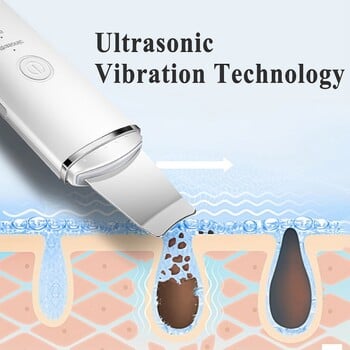 Ultrasonic Skin Scrubber Deep Face Cleaning Ion Peeling Shovel Facial Pore Cleaner Face Lift Massager Skin Care Tools