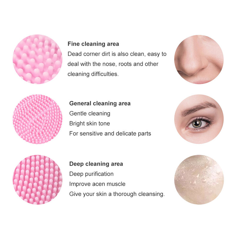 Elektromos arctisztító kefe szilikon ultrahangos vibrációs arctisztító mély pórusú mitesszer tisztító bőr arcmasszírozó