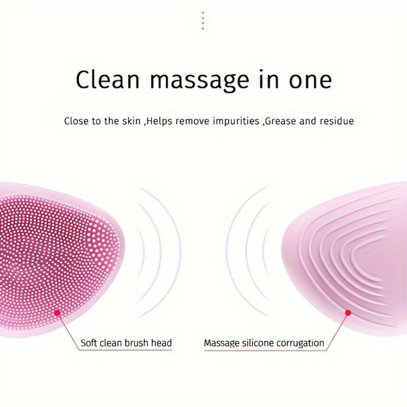 Įkraunamas silikoninis veido valiklis, elektrinis veido plovimo instrumentas, mini nešiojamas