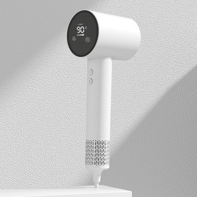 2024 Professional Negative Ions πιστολάκι μαλλιών 110000rpm Πιστολάκι χωρίς βούρτσες υψηλής ταχύτητας, οθόνη LED, γρήγορο στέγνωμα χαμηλού θορύβου για το σπίτι