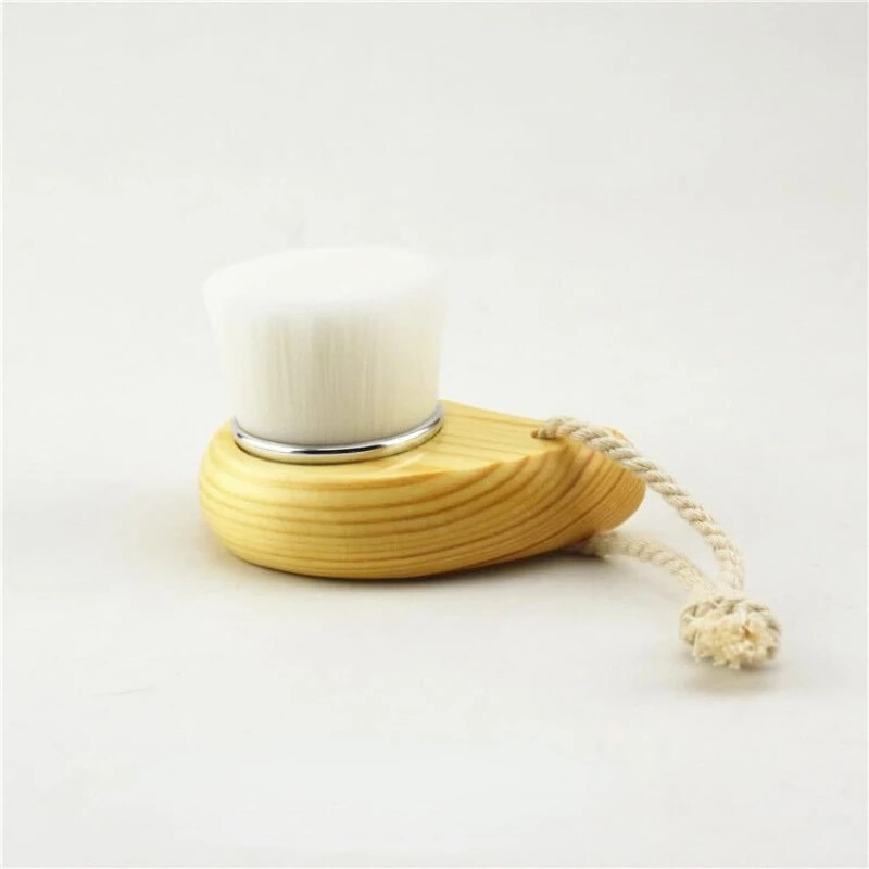 Fa nyelű arctisztító kefe Manuális puha arcmasszírozó Bőrpórustisztító kefe Arcápolás Arckefet Tisztító Szépségeszközök