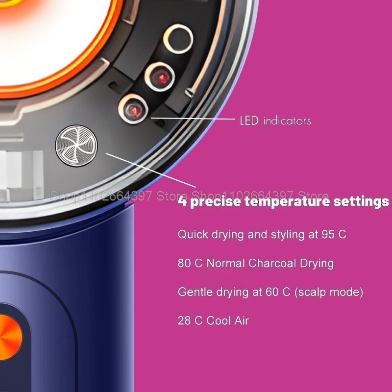Πιστολάκι μαλλιών χωρίς φύλλα Φροντίδα μαλλιών αρνητικού ιόντος Professinal Quick Dry 220V Home ισχυρό πιστολάκι μαλλιών Constant Anion Ηλεκτρικό πιστολάκι μαλλιών