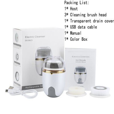 Többfunkciós elektromos arctisztító kefe újratölthető IPX5 vízálló, távolítsa el a felesleges olajat Vágás Tiszta pórusokat USB töltés