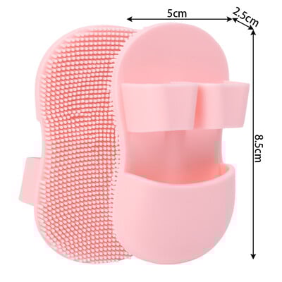 Mini Finger Face Wash Brush Μαλακή σιλικόνη, βαθιά καθαροί πόροι Αφαιρεί τα νεκρά κύτταρα του δέρματος Πινέλα μακιγιάζ Σαμπουάν μωρού Βούρτσα μπάνιου μωρού